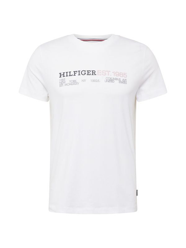 TOMMY HILFIGER TOMMY HILFIGER Majica  temno siva / rdeča / bela