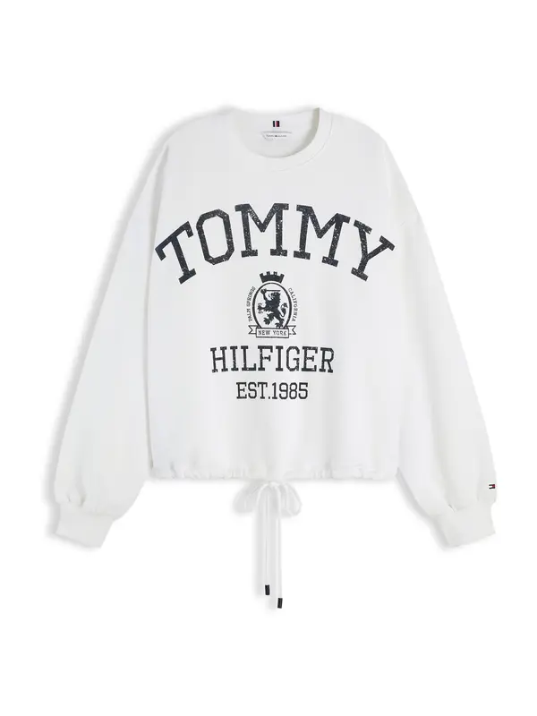 TOMMY HILFIGER TOMMY HILFIGER Majica 'VARSITY CREST'  marine / bela