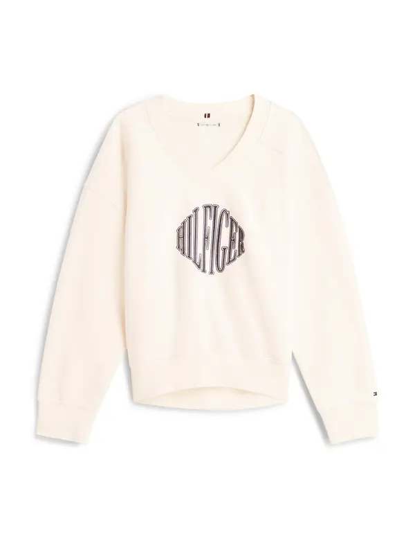 TOMMY HILFIGER TOMMY HILFIGER Majica 'VARSITY'  kremna / mornarska
