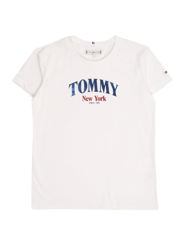 TOMMY HILFIGER TOMMY HILFIGER Majica 'VARSITY REGULAR TEE SS'  bela