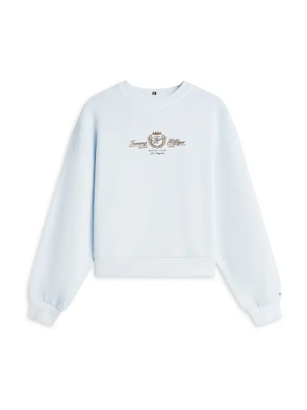 TOMMY HILFIGER TOMMY HILFIGER Majica 'Varsity'  svetlo modra / karamel
