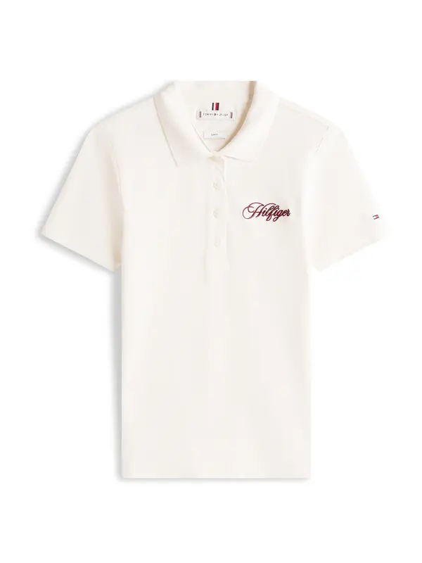 TOMMY HILFIGER TOMMY HILFIGER Majica  vinsko rdeča / bela