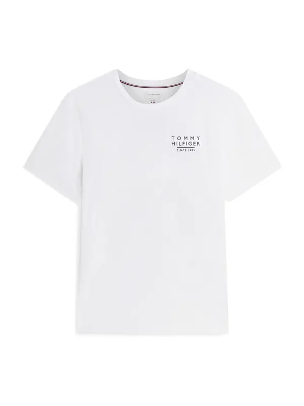 TOMMY HILFIGER TOMMY HILFIGER Majica 'Wavy Flag Back Graphic'  mornarska / krvavo rdeča / črna / bela