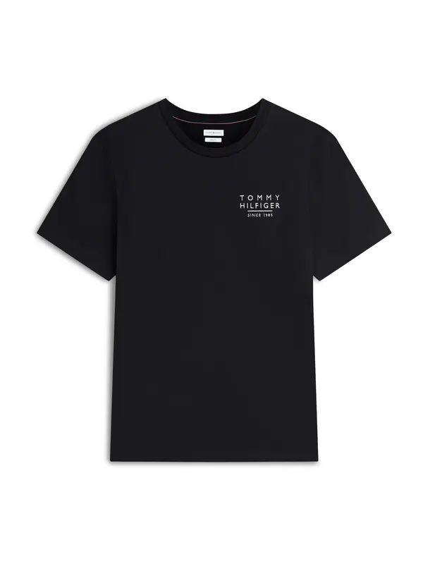 TOMMY HILFIGER TOMMY HILFIGER Majica 'Wavy Flag Back Graphic'  rdeča / črna / bela