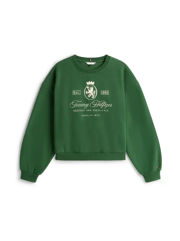 TOMMY HILFIGER TOMMY HILFIGER Majica  zelena / bela