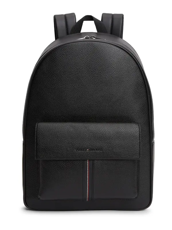 TOMMY HILFIGER TOMMY HILFIGER Nahrbtnik 'Central'  temno rdeča / črna / bela