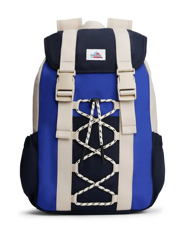 TOMMY HILFIGER TOMMY HILFIGER Nahrbtnik  svetlo bež / modra / marine