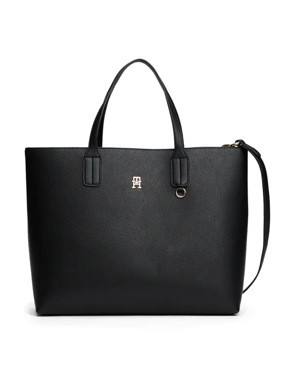 TOMMY HILFIGER TOMMY HILFIGER Nakupovalna torba  črna