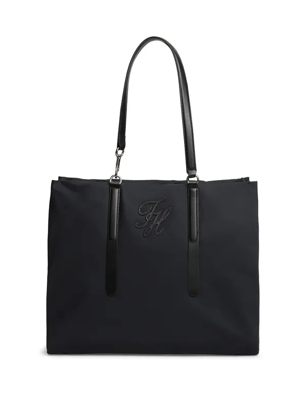 TOMMY HILFIGER TOMMY HILFIGER Nakupovalna torba  črna