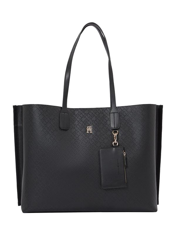 TOMMY HILFIGER TOMMY HILFIGER Nakupovalna torba 'DISTINCT'  črna