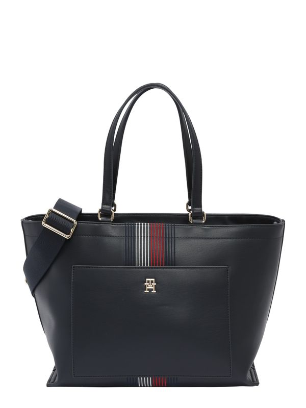 TOMMY HILFIGER TOMMY HILFIGER Nakupovalna torba 'DISTINCT'  temno modra / zlata / rdeča / bela