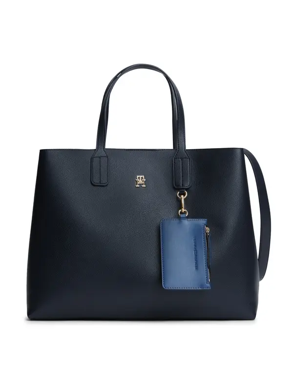 TOMMY HILFIGER TOMMY HILFIGER Nakupovalna torba  mornarska
