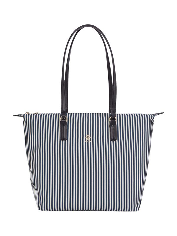 TOMMY HILFIGER TOMMY HILFIGER Nakupovalna torba  mornarska / off-bela