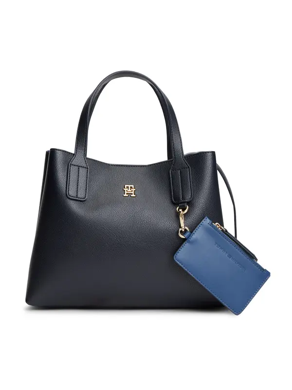 TOMMY HILFIGER TOMMY HILFIGER Nakupovalna torba  nočno modra