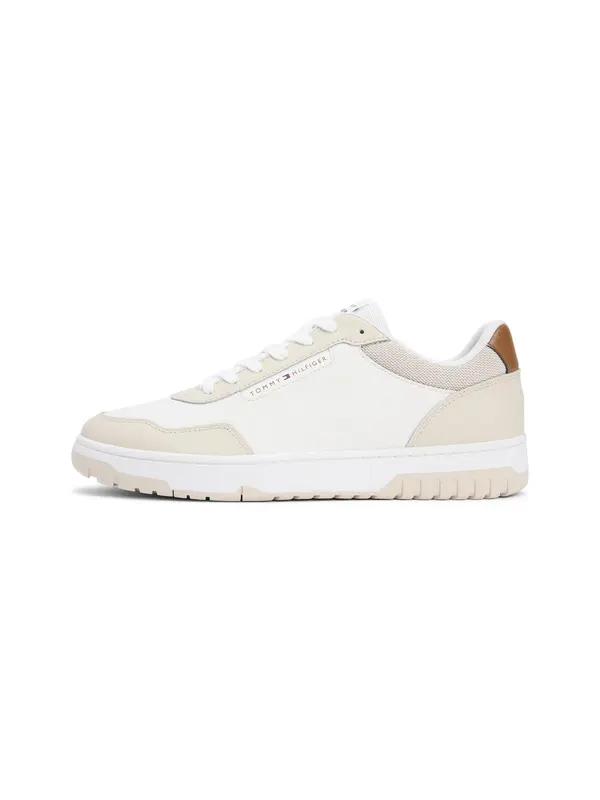 TOMMY HILFIGER TOMMY HILFIGER Nizke superge 'BASKET CORE LITE'  kremna / umbra / bela