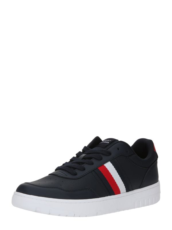 TOMMY HILFIGER TOMMY HILFIGER Nizke superge 'BASKET CORE LITE'  marine / temno rdeča / bela