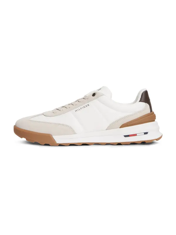 TOMMY HILFIGER TOMMY HILFIGER Nizke superge  čokolada / greige / bela