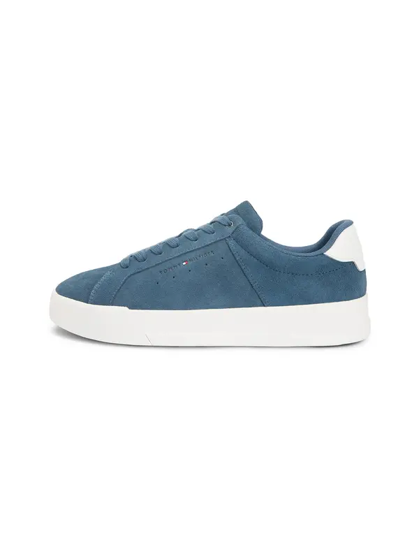 TOMMY HILFIGER TOMMY HILFIGER Nizke superge 'Court'  moder denim / bela
