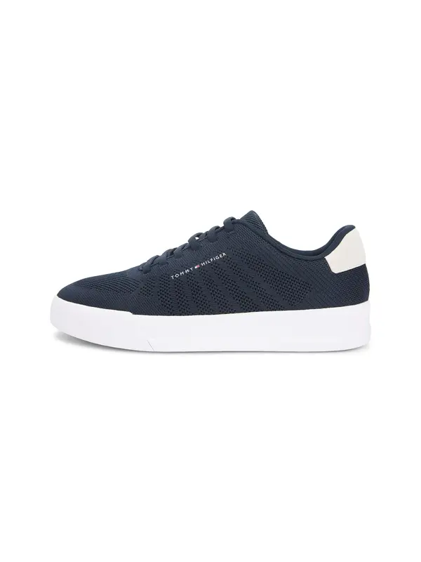 TOMMY HILFIGER TOMMY HILFIGER Nizke superge 'Court'  mornarska / bela