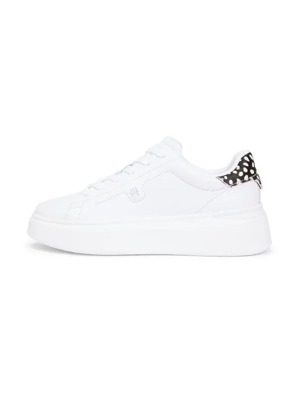 TOMMY HILFIGER TOMMY HILFIGER Nizke superge  črna / bela / off-bela
