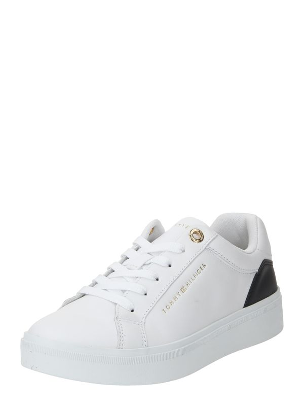 TOMMY HILFIGER TOMMY HILFIGER Nizke superge 'Elevated  Essential Court'  črna / bela