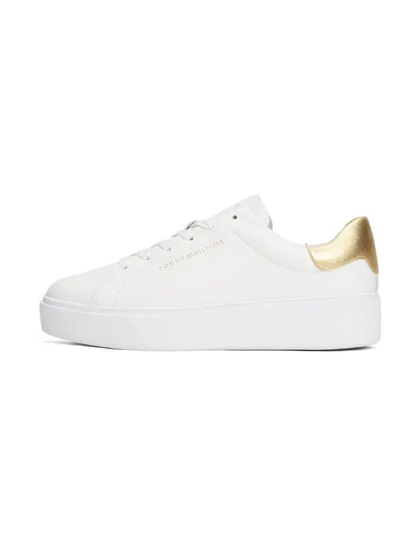 TOMMY HILFIGER TOMMY HILFIGER Nizke superge 'ESSENTIAL'  zlata / bela