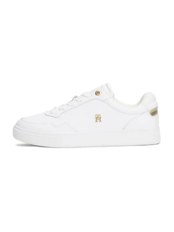 TOMMY HILFIGER TOMMY HILFIGER Nizke superge 'ESSENTIAL'  zlata / bela