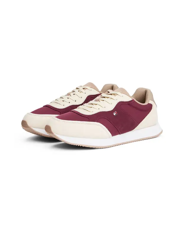 TOMMY HILFIGER TOMMY HILFIGER Nizke superge  kremna / mornarska / bordo