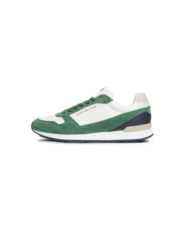 TOMMY HILFIGER TOMMY HILFIGER Nizke superge 'Lightweight'  ecru / zelena