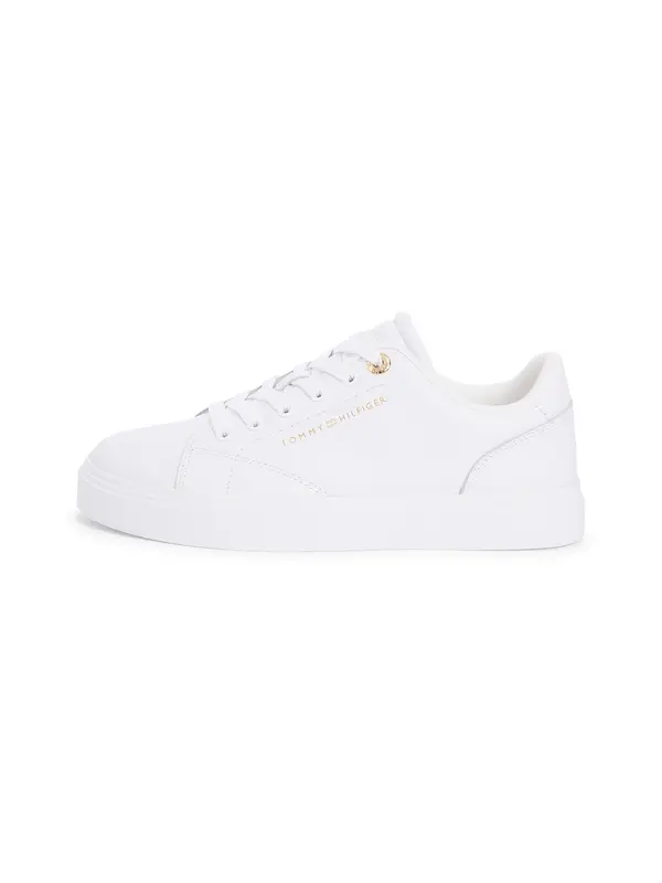 TOMMY HILFIGER TOMMY HILFIGER Nizke superge 'Metallic Logo'  bela