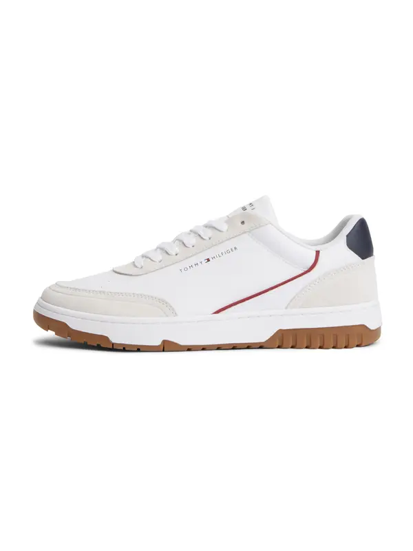 TOMMY HILFIGER TOMMY HILFIGER Nizke superge  mornarska / brusnica / bela