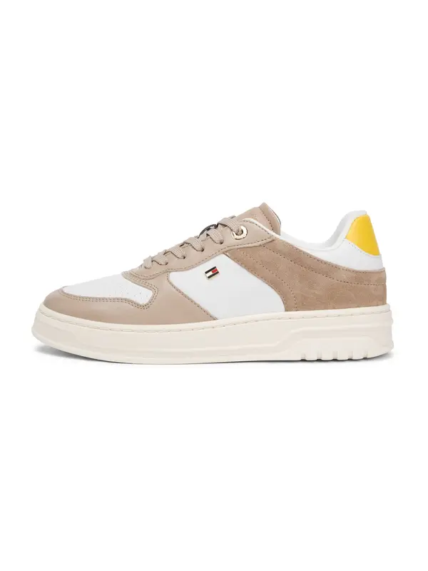 TOMMY HILFIGER TOMMY HILFIGER Nizke superge  rjava / rumena / bela
