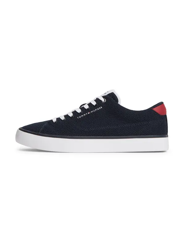 TOMMY HILFIGER TOMMY HILFIGER Nizke superge 'Rubberised Flag'  mornarska / rdeča
