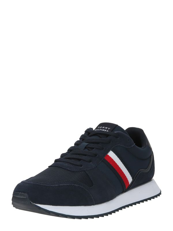 TOMMY HILFIGER TOMMY HILFIGER Nizke superge 'Runner Evo Mix Ess'  mornarska / rdeča / bela