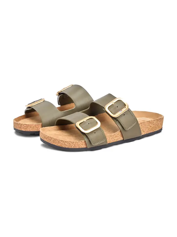 TOMMY HILFIGER TOMMY HILFIGER Nizki natikači  kaki