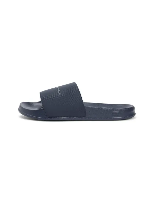 TOMMY HILFIGER TOMMY HILFIGER Nizki natikači  nočno modra / bela