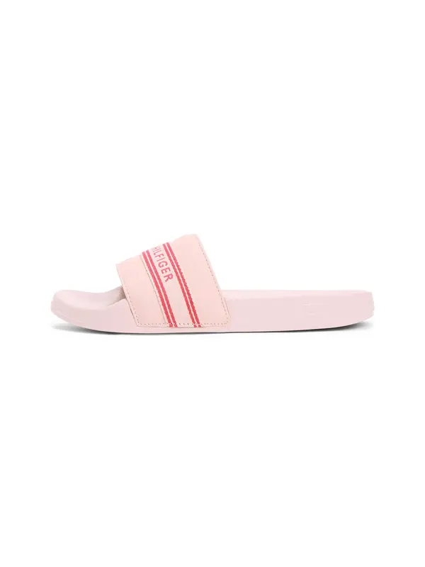 TOMMY HILFIGER TOMMY HILFIGER Nizki natikači  roza / brusnica