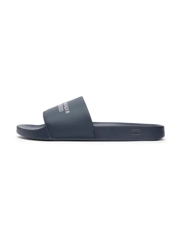 TOMMY HILFIGER TOMMY HILFIGER Nizki natikači  temno modra / off-bela