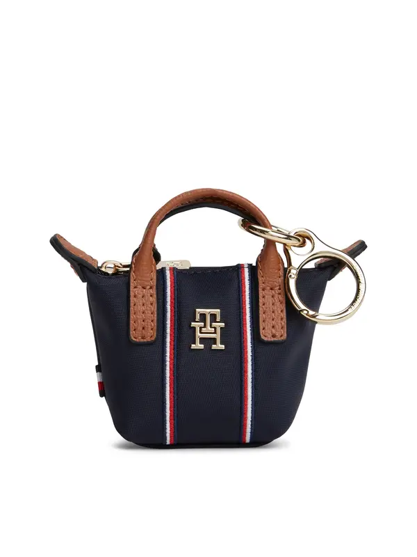 TOMMY HILFIGER TOMMY HILFIGER Obesek za ključe 'Popette'  mornarska / rjava / rdeča / bela