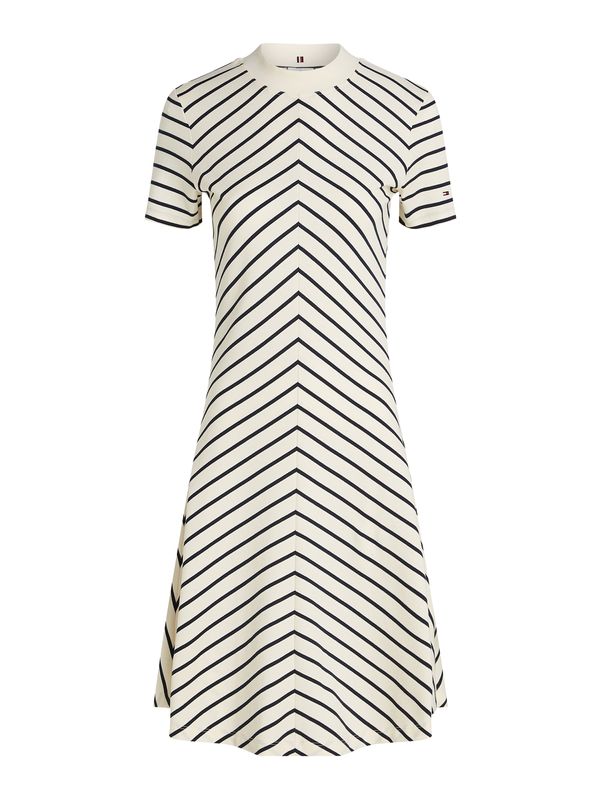 TOMMY HILFIGER TOMMY HILFIGER Obleka  črna / bela