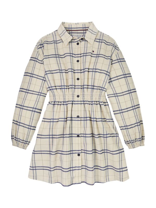 TOMMY HILFIGER TOMMY HILFIGER Obleka  ecru / marine / golobje modra