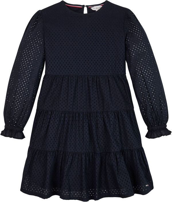 TOMMY HILFIGER TOMMY HILFIGER Obleka 'Essential Broderie Anglaise'  marine