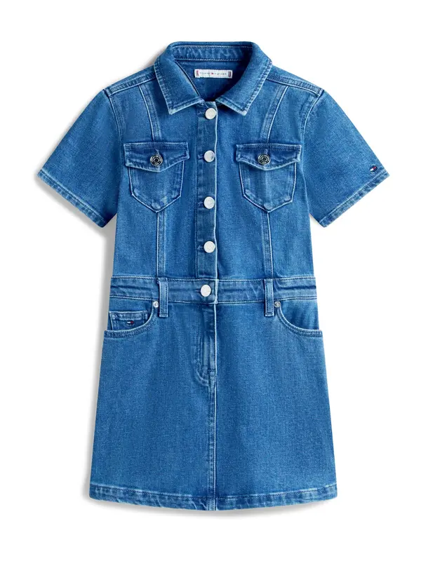 TOMMY HILFIGER TOMMY HILFIGER Obleka  moder denim