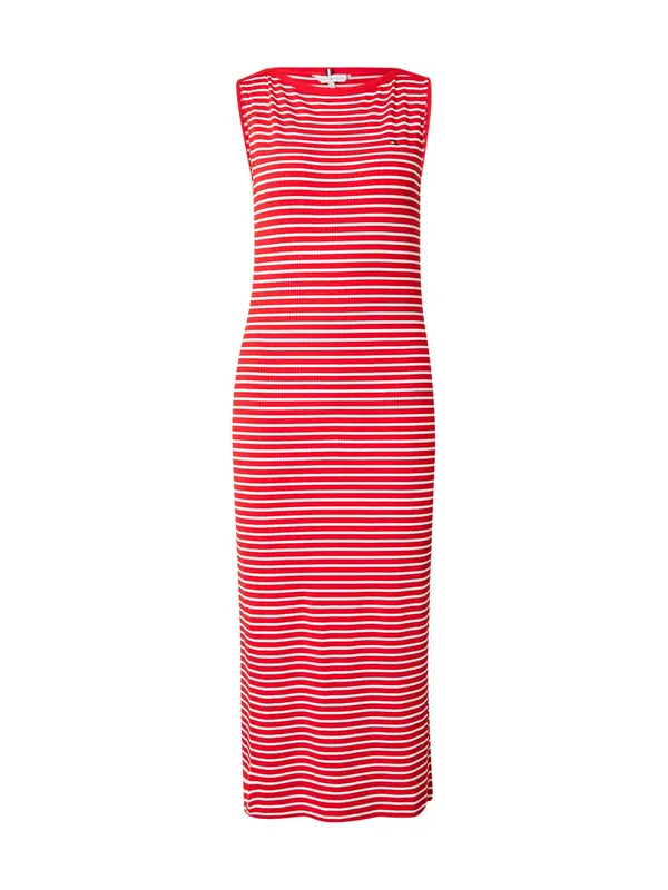 TOMMY HILFIGER TOMMY HILFIGER Obleka  rdeča / bela