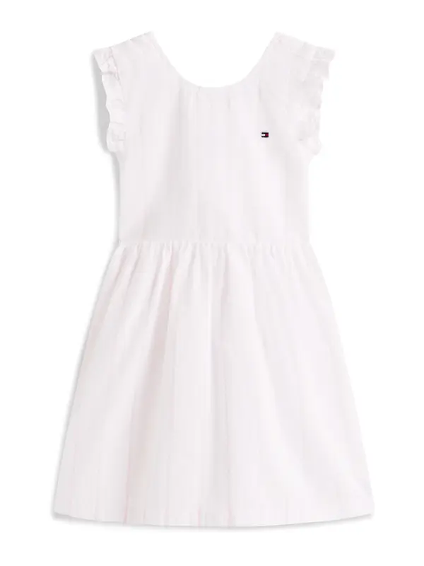 TOMMY HILFIGER TOMMY HILFIGER Obleka  roza / bela