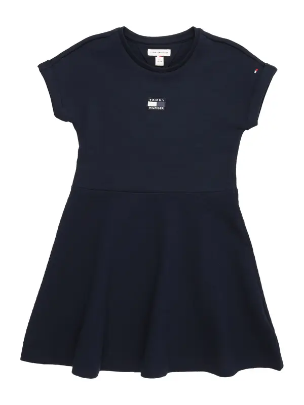 TOMMY HILFIGER TOMMY HILFIGER Obleka 'Tonal Flag Logo Skater'  mornarska