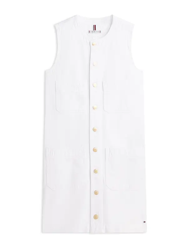 TOMMY HILFIGER TOMMY HILFIGER Obleka  zlata / bela