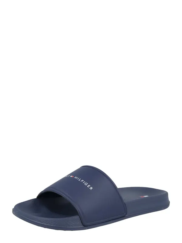 TOMMY HILFIGER TOMMY HILFIGER Odprti čevlji 'DAMIAN'  mornarska / bela