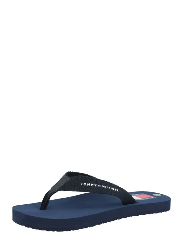 TOMMY HILFIGER TOMMY HILFIGER Odprti čevlji 'MICK'  modra / mornarska / bela