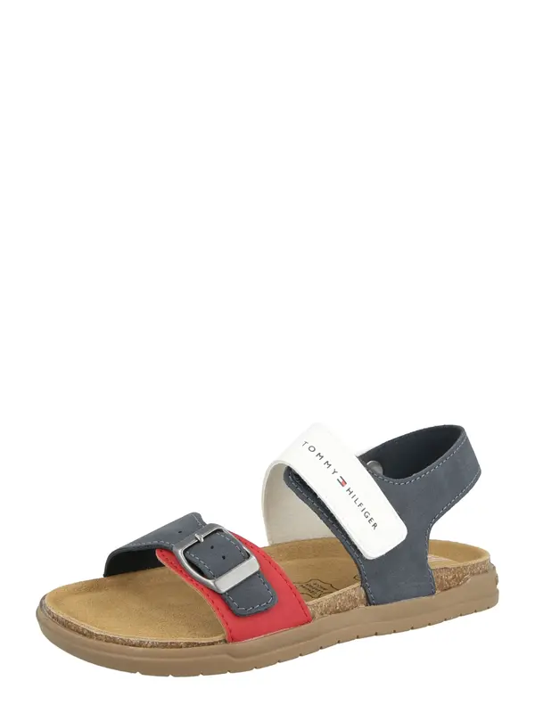 TOMMY HILFIGER TOMMY HILFIGER Odprti čevlji  mornarska / grenada / bela